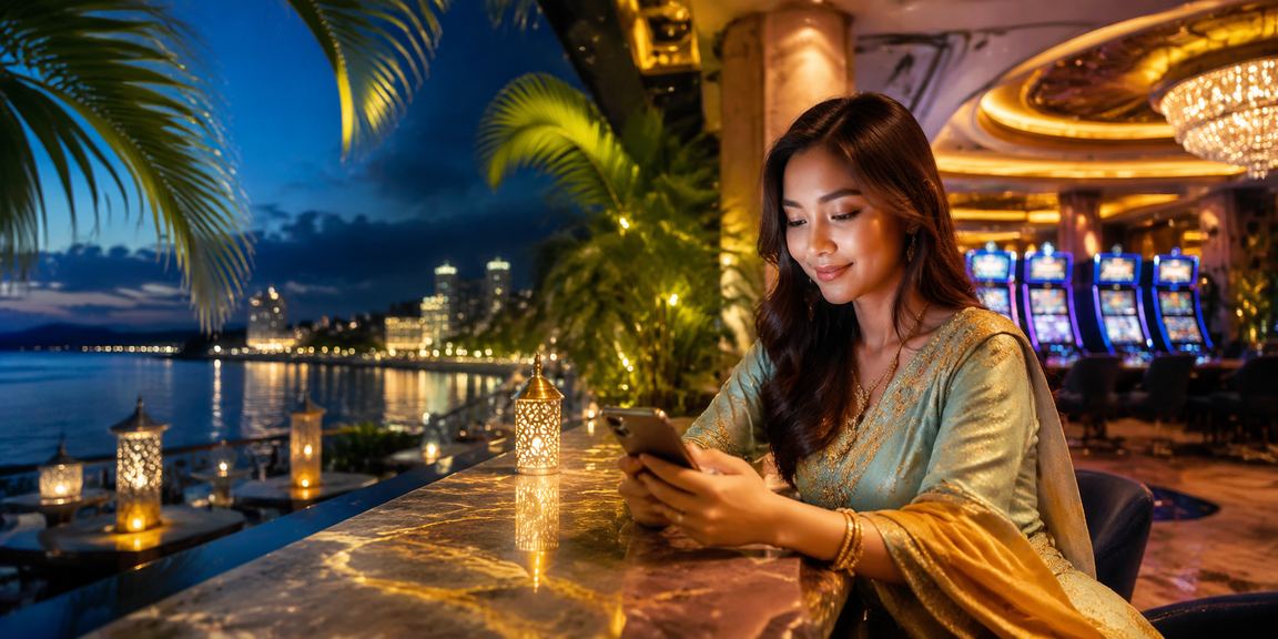Pengguna Malaysia menggunakan aplikasi mudah alih kasino ald1 semasa perayaan Hari Raya